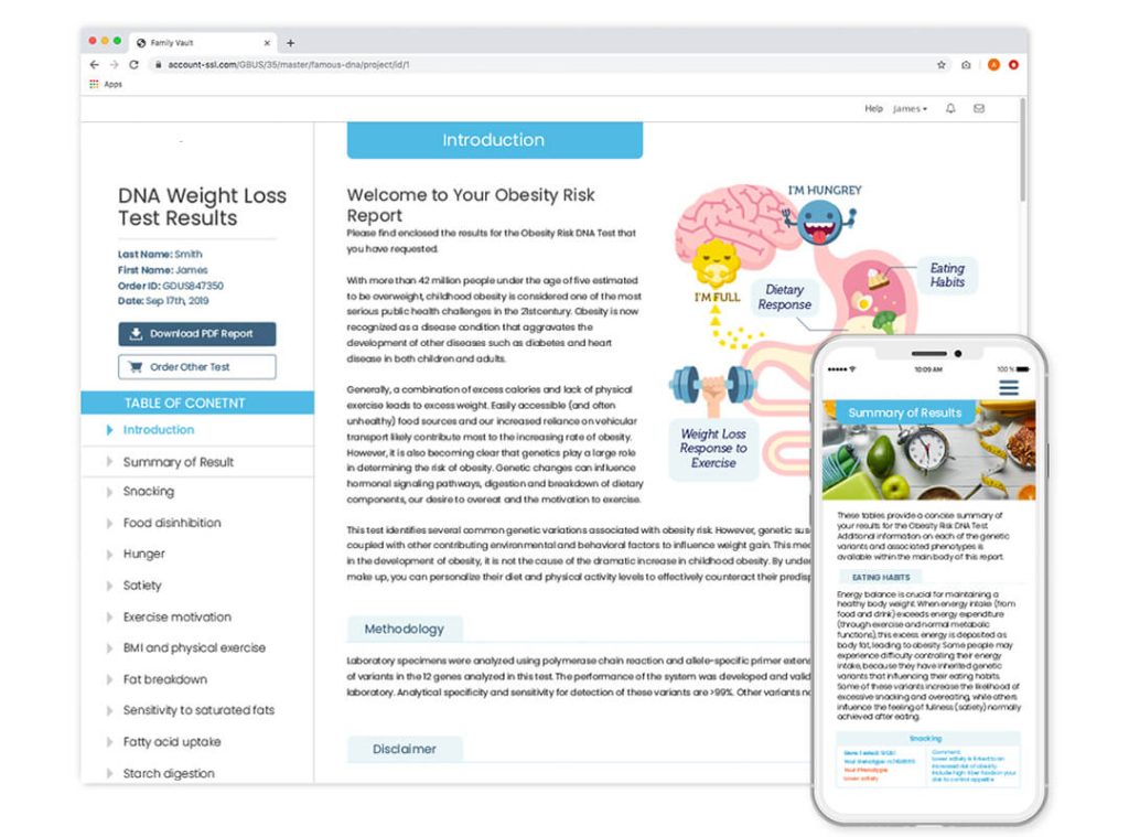 DNA Weight Loss Test Genebase